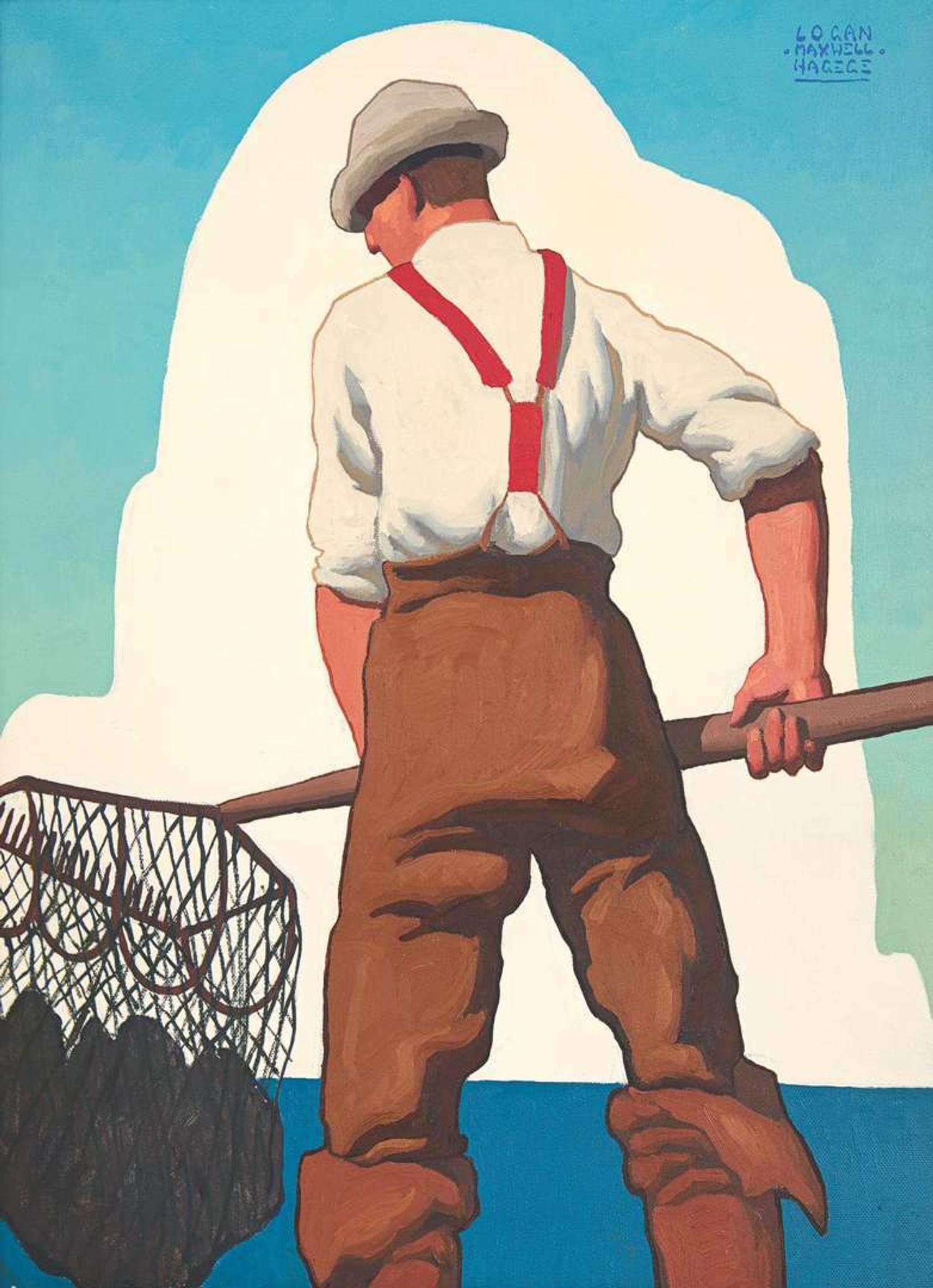 Logan Maxwell Hagege (American, B. 1980) - Taking Up Rake