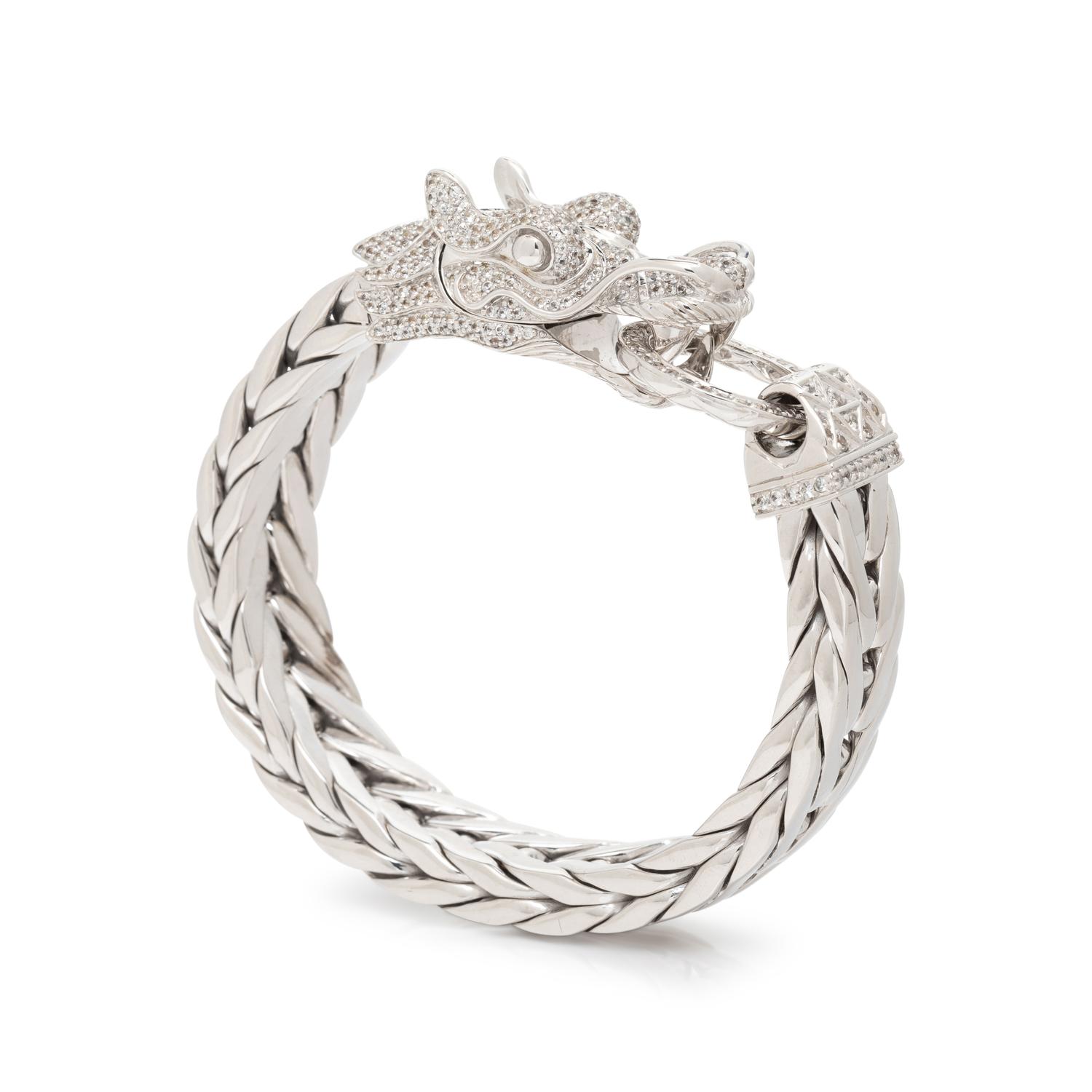 JOHN HARDY, STERLING SILVER 'NAGA' DRAGON BRACELET