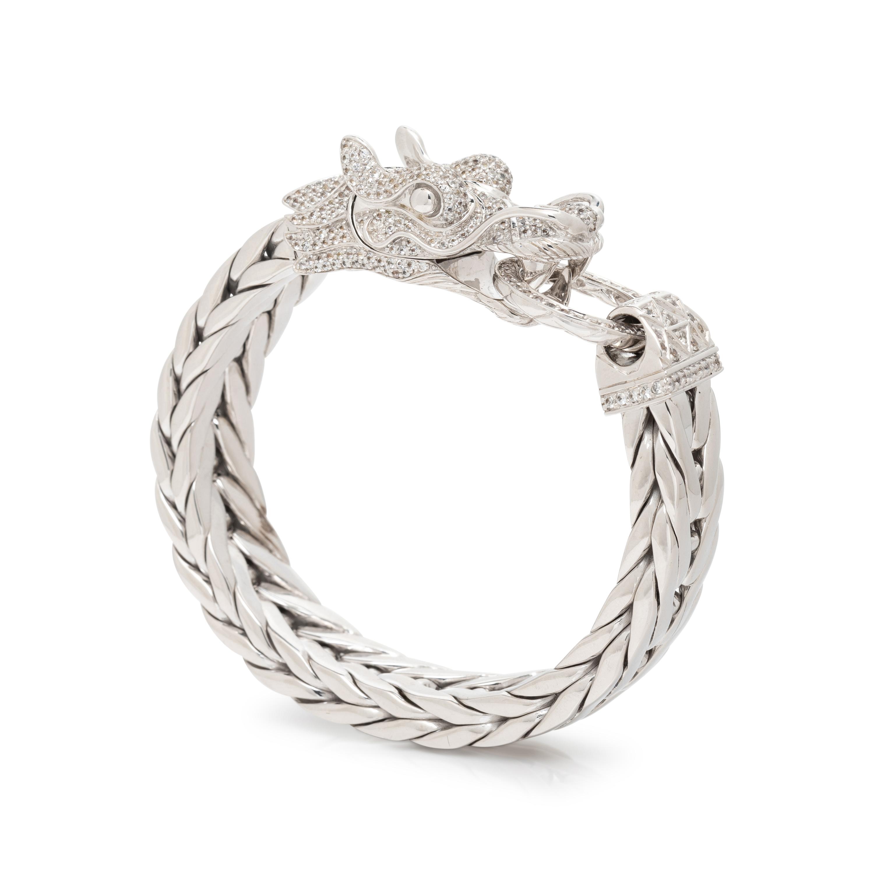 JOHN HARDY, STERLING SILVER 'NAGA' DRAGON BRACELET