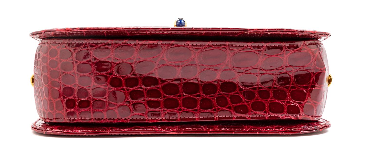 Gucci Red Leather Handbag, 1980-90s