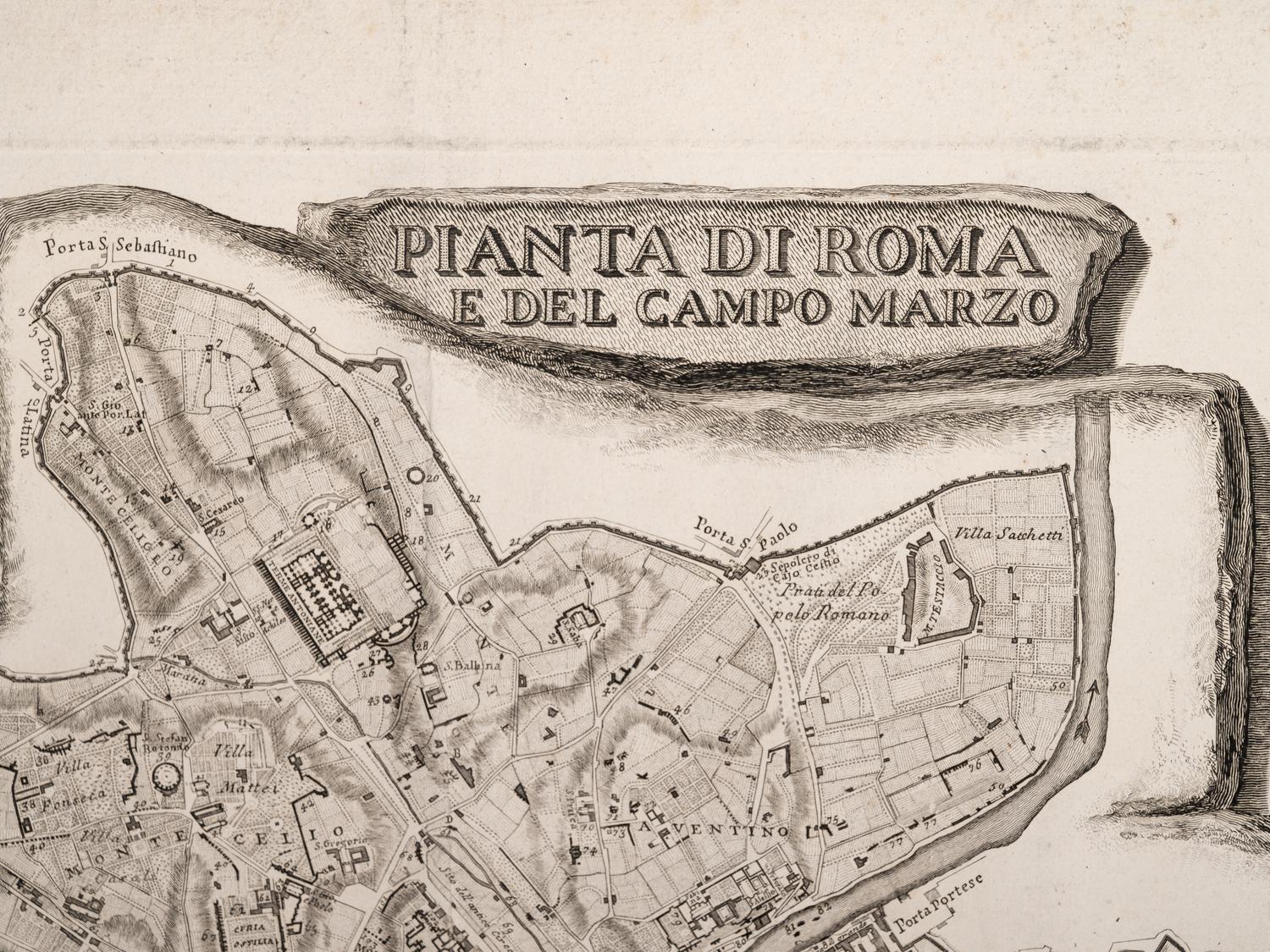 Pianta di Roma e del Campo Marzo
