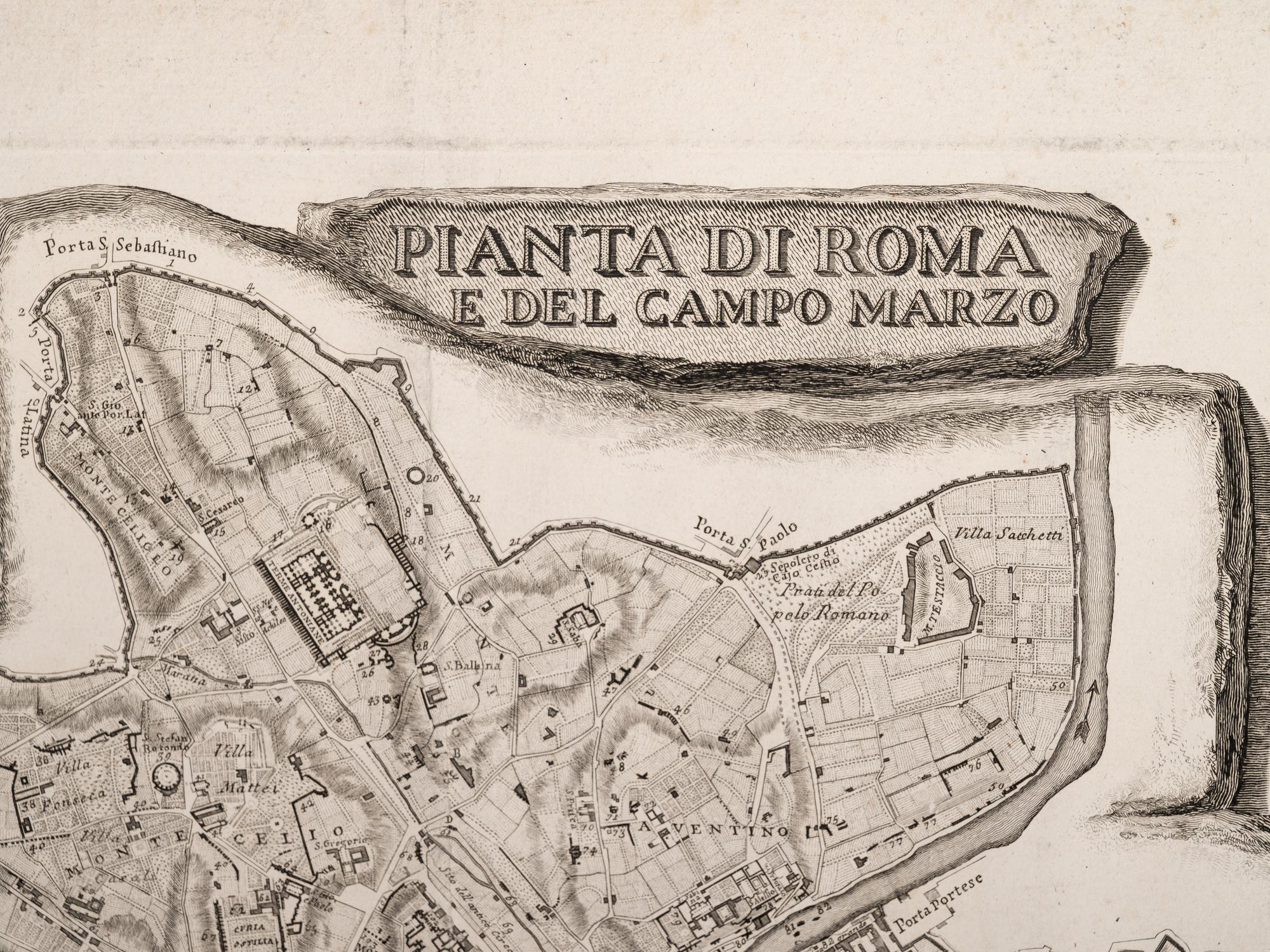 Pianta di Roma e del Campo Marzo