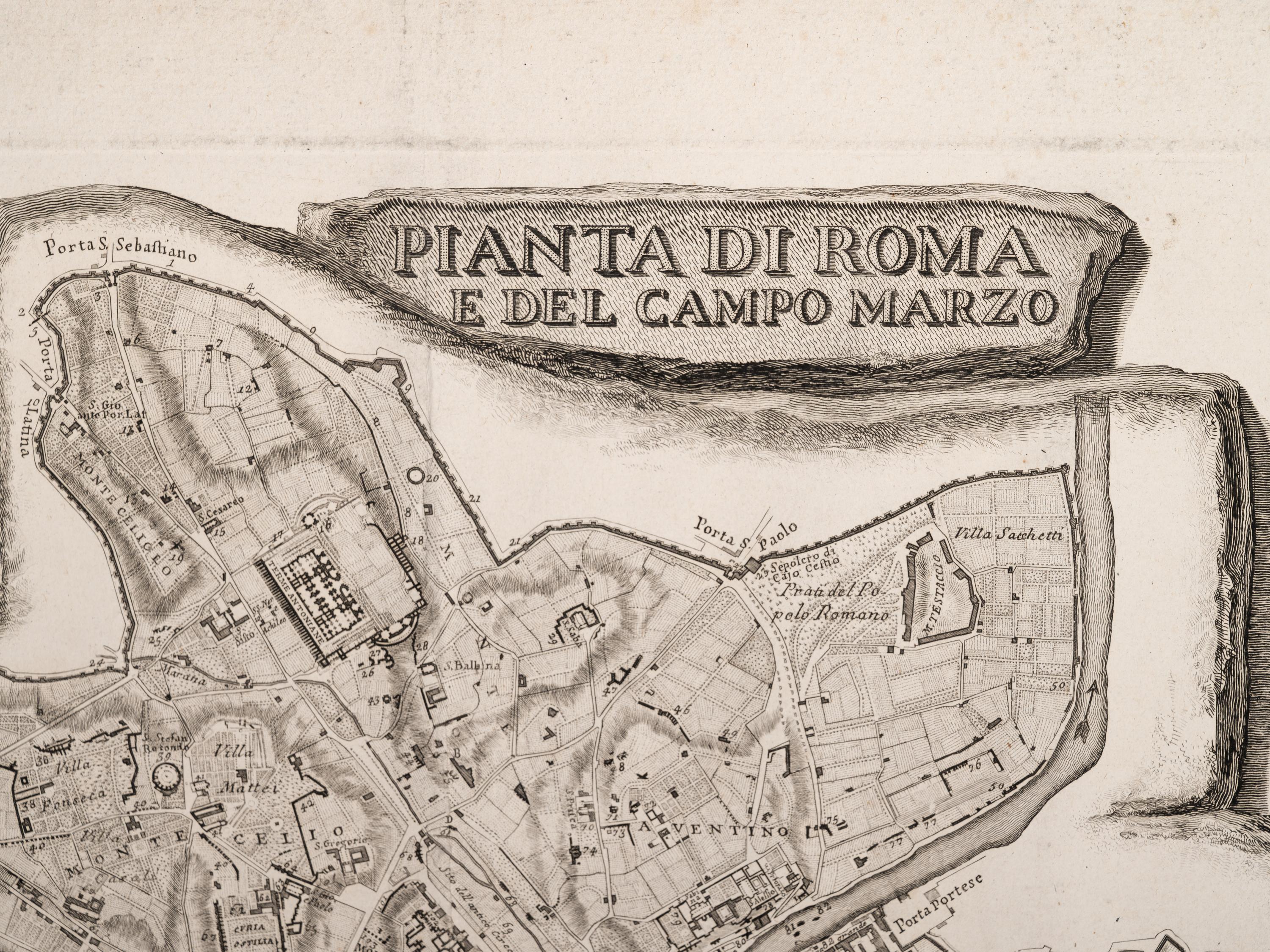 Pianta di Roma e del Campo Marzo