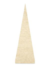 A Contemporary Tesselated Obelisk-Form Tall Chest of Drawers