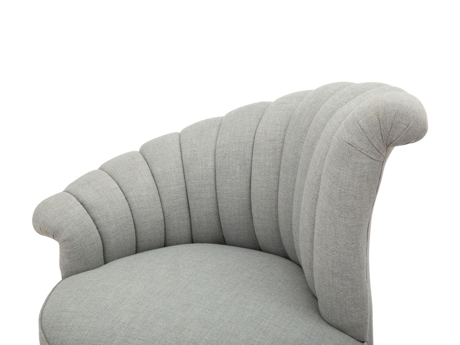 A Pair of Channel Back Slipper Chairs