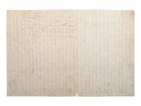 [CIVIL WAR]. Letter from the battlefield of Cold Harbor written by Albert N. Husted, Company I, 44th New York Infantry. "Near Old Church Va," 4 June 1864.