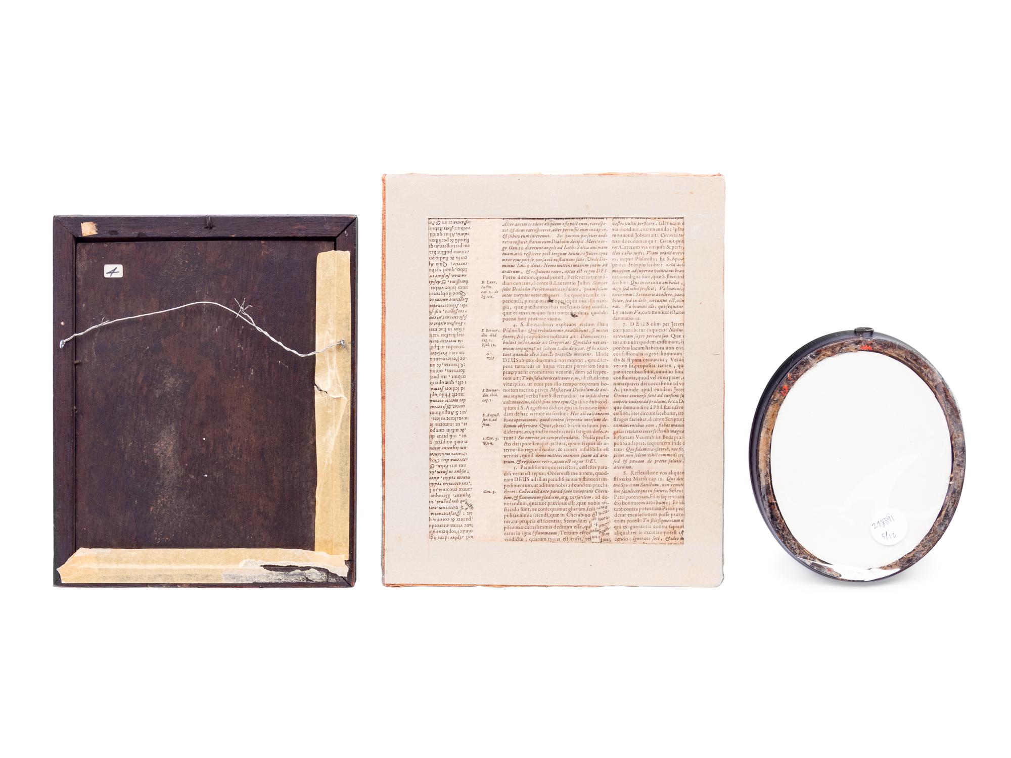 A Collection of Thirteen Continental Reverse-Painted Glass Plaques and Miniature Paintings