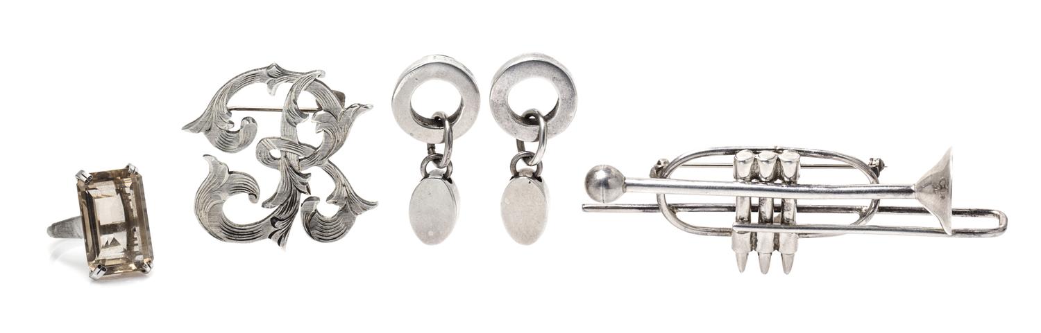 A Collection of Silver Jewelry, 34.90 dwts.