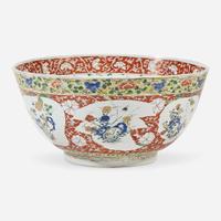 A Chinese famille verte-decorated porcelain large bowl Kangxi period