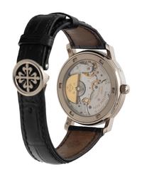 A FINE PATEK PHILIPPE, REF. 5055 18K WHITE GOLD MOONPHASE WRISTWATCH