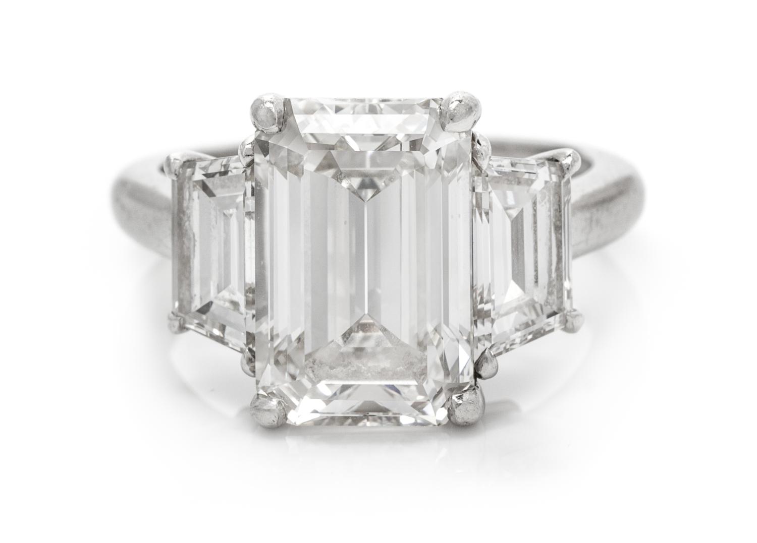 A Platinum and Diamond Ring, Tiffany & Co., 6.30 dwts.