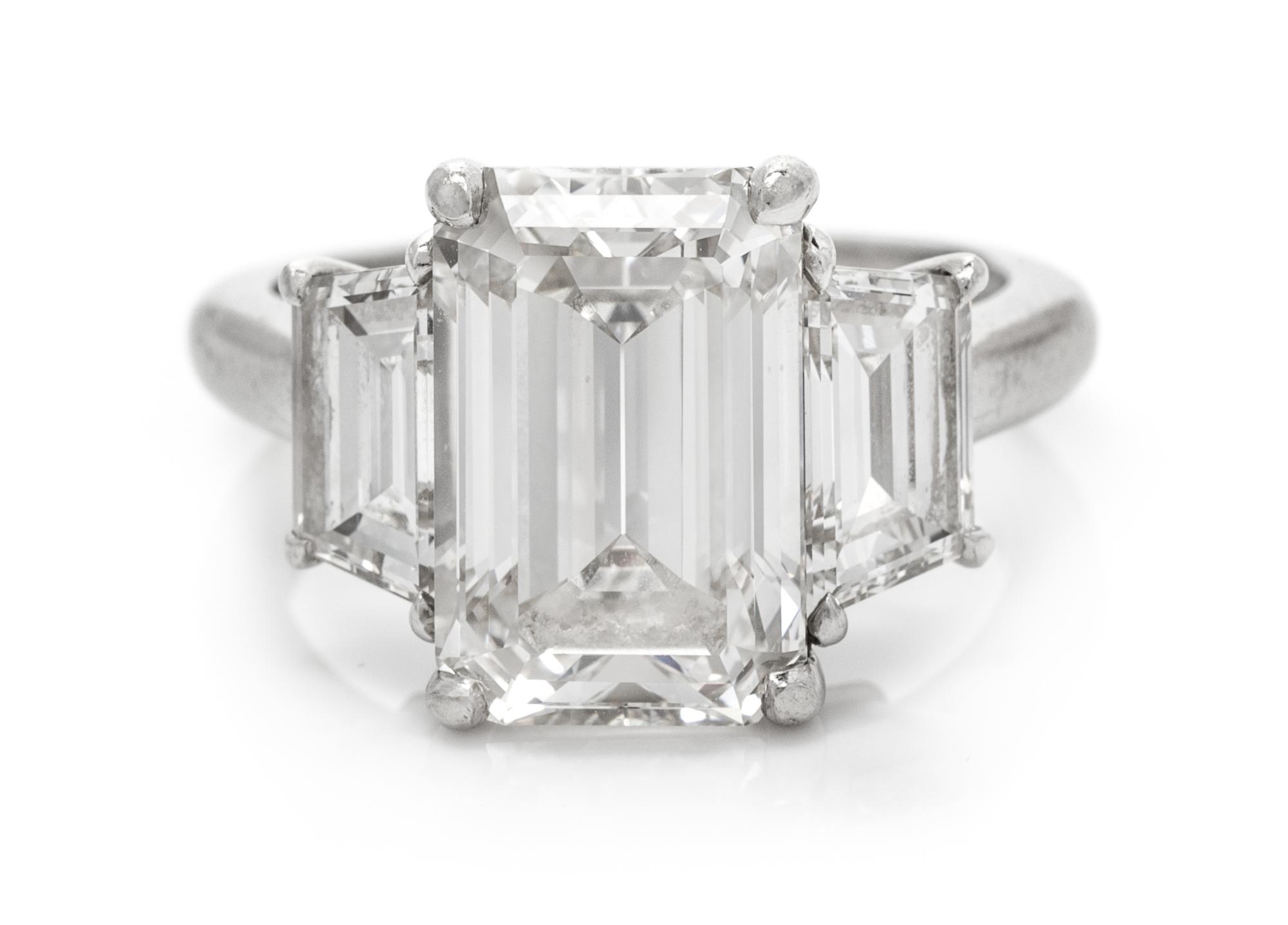 A Platinum and Diamond Ring, Tiffany & Co., 6.30 dwts.