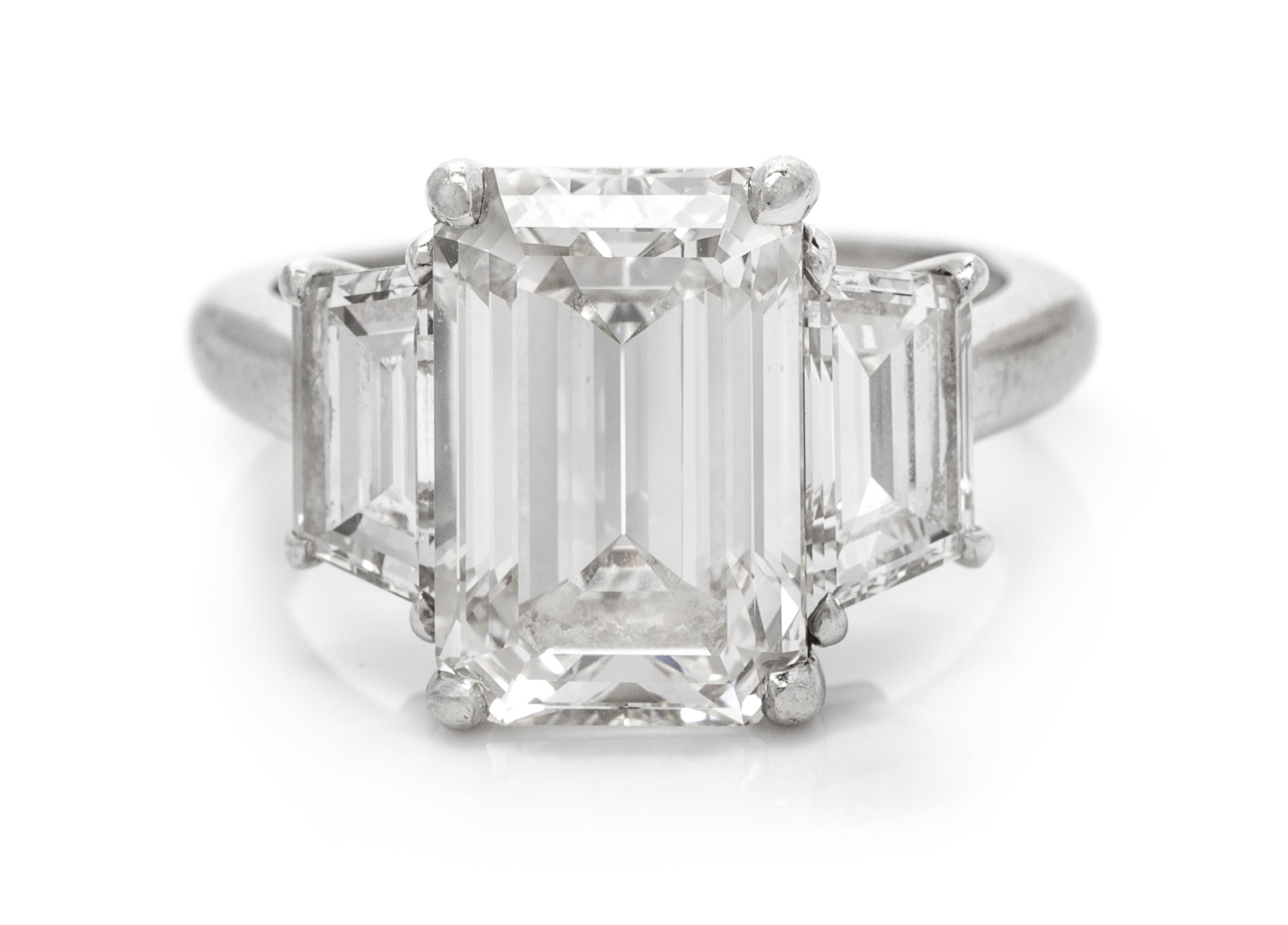 A Platinum and Diamond Ring, Tiffany & Co., 6.30 dwts.