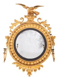 A Federal Style Giltwood Bullseye Mirror