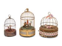 Three Singing Birdcage Automata