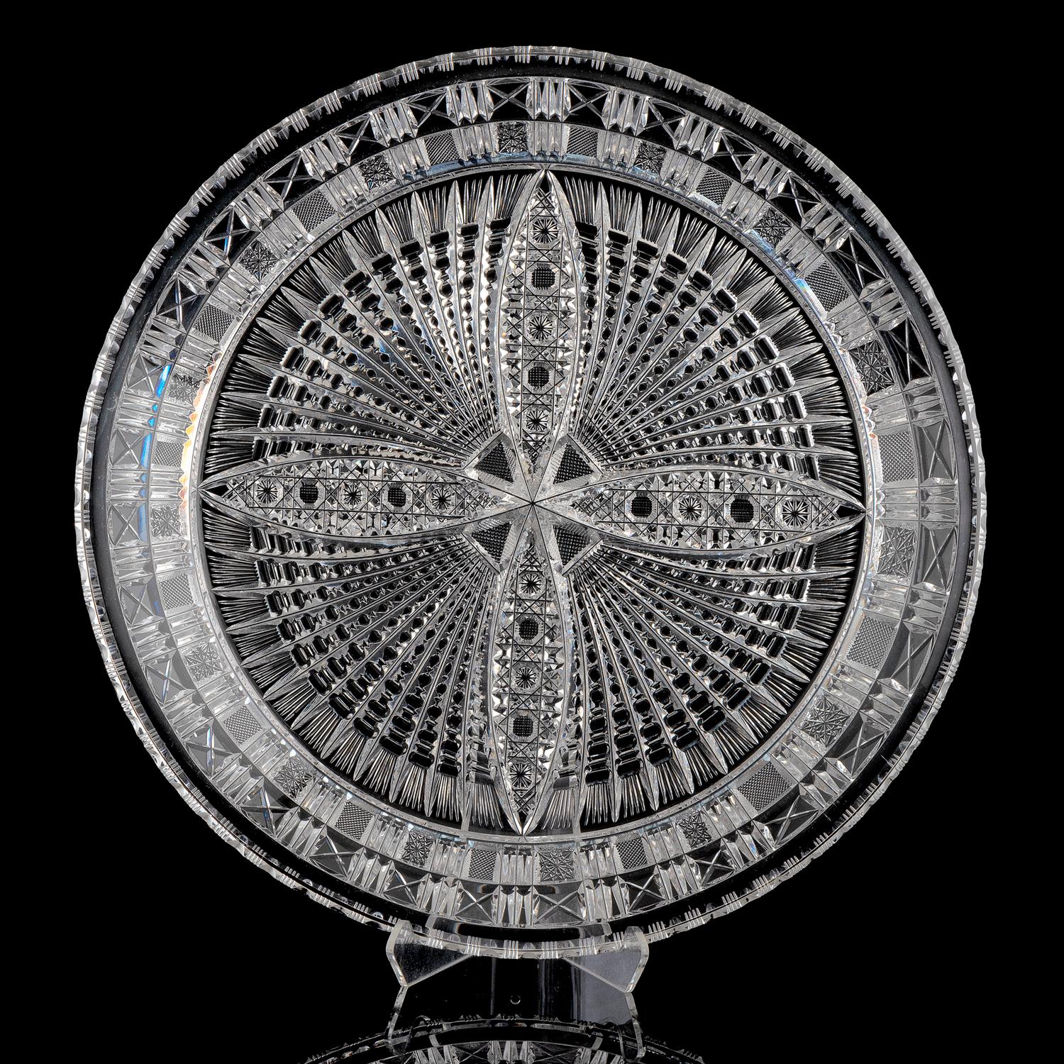 A Cut Glass Charger, Attributed to Tuthill