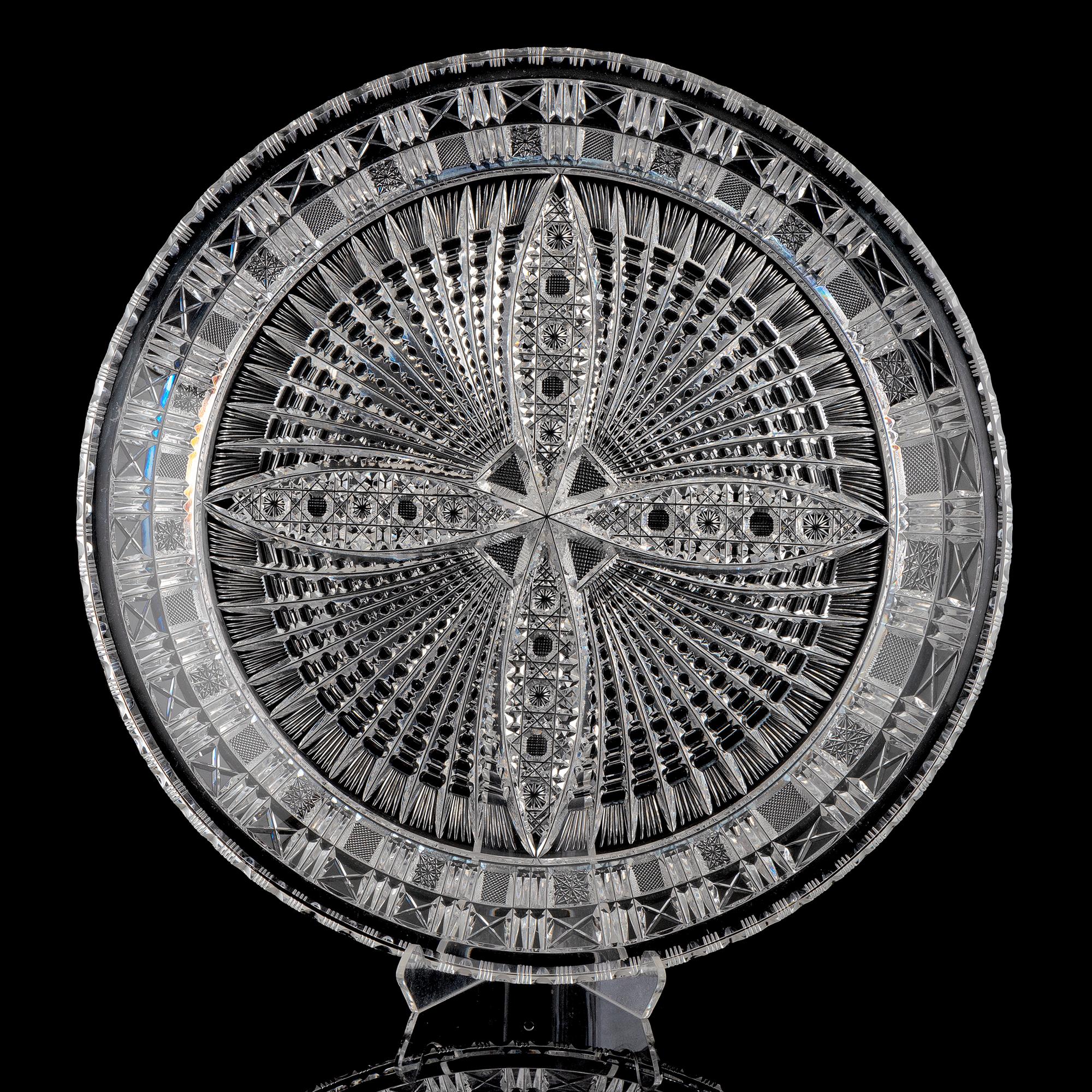 A Cut Glass Charger, Attributed to Tuthill