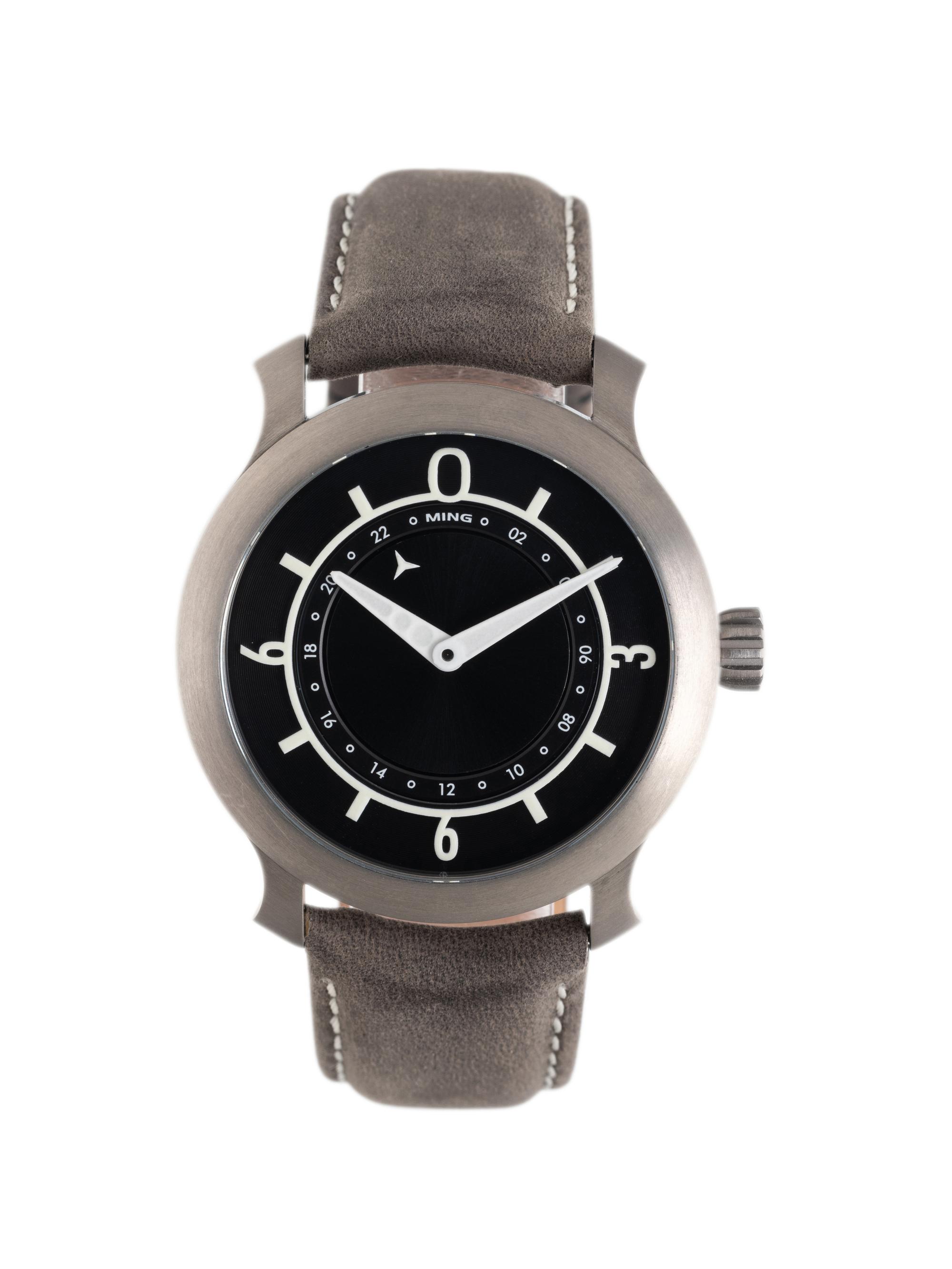 MING, TITANIUM '17.03 GMT' WATCH