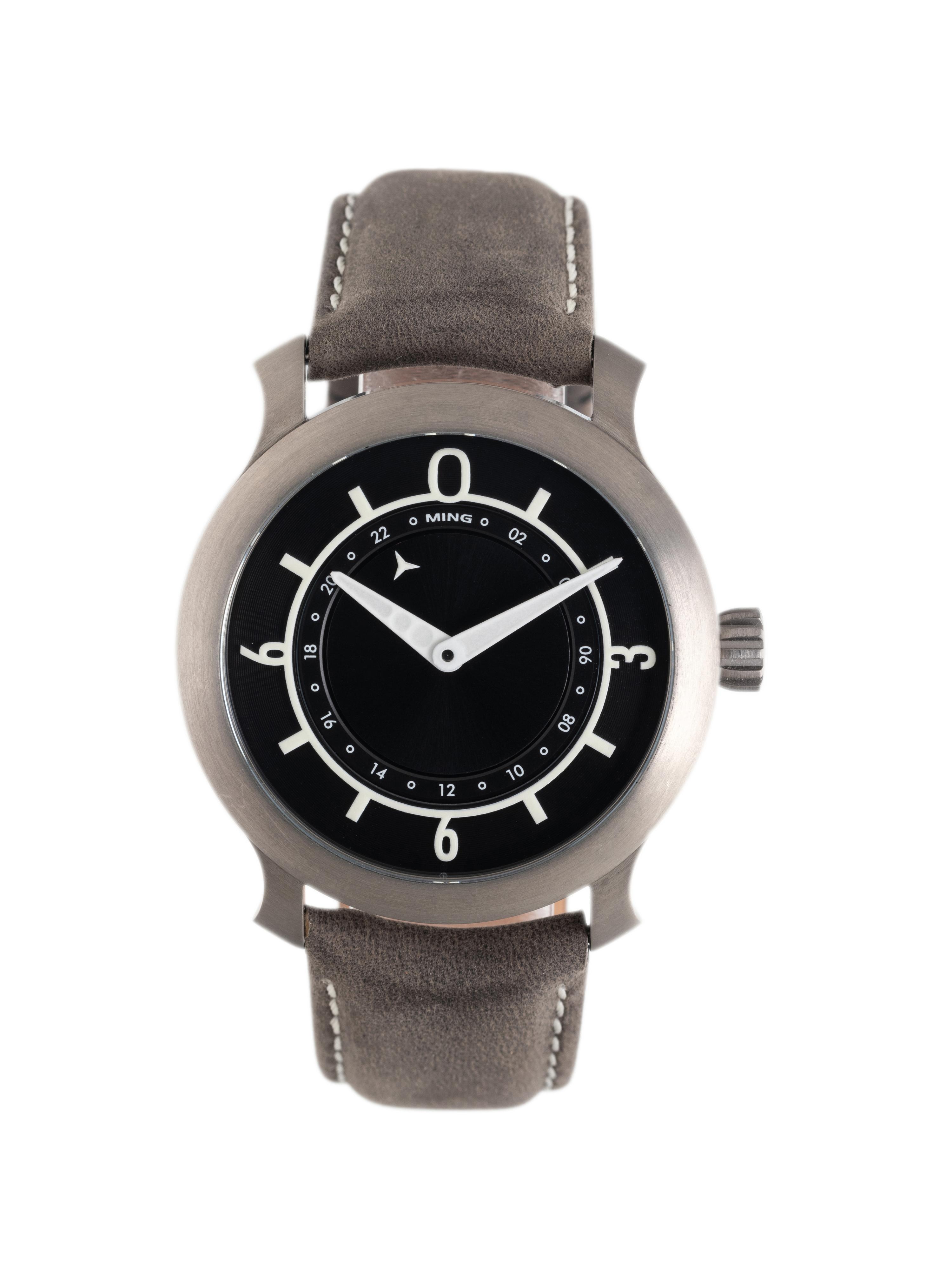 MING, TITANIUM '17.03 GMT' WATCH
