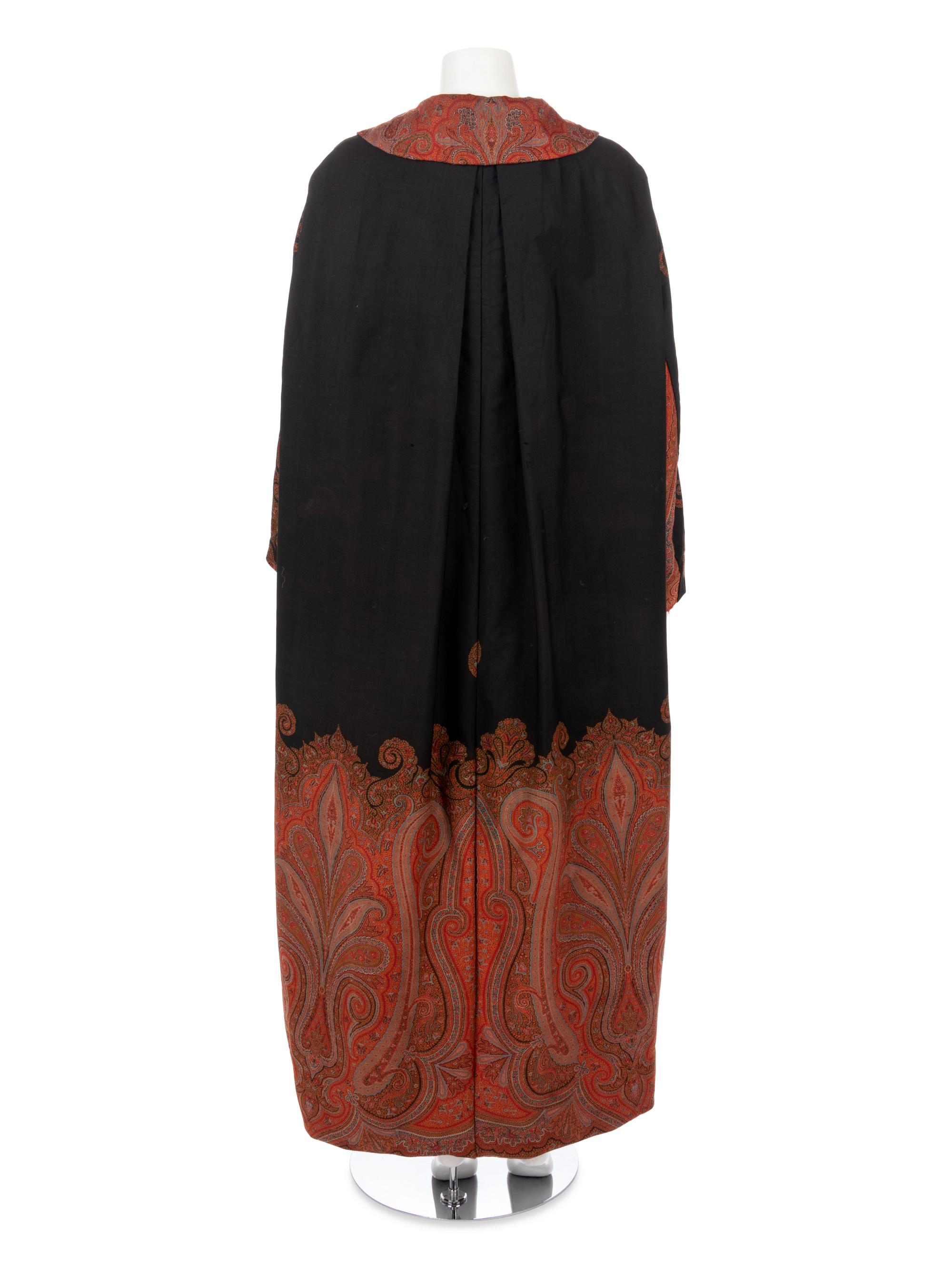 Collection of Three Vintage Pieces; Two Shawls and One Paisley Shawl Robe, 1870-1930