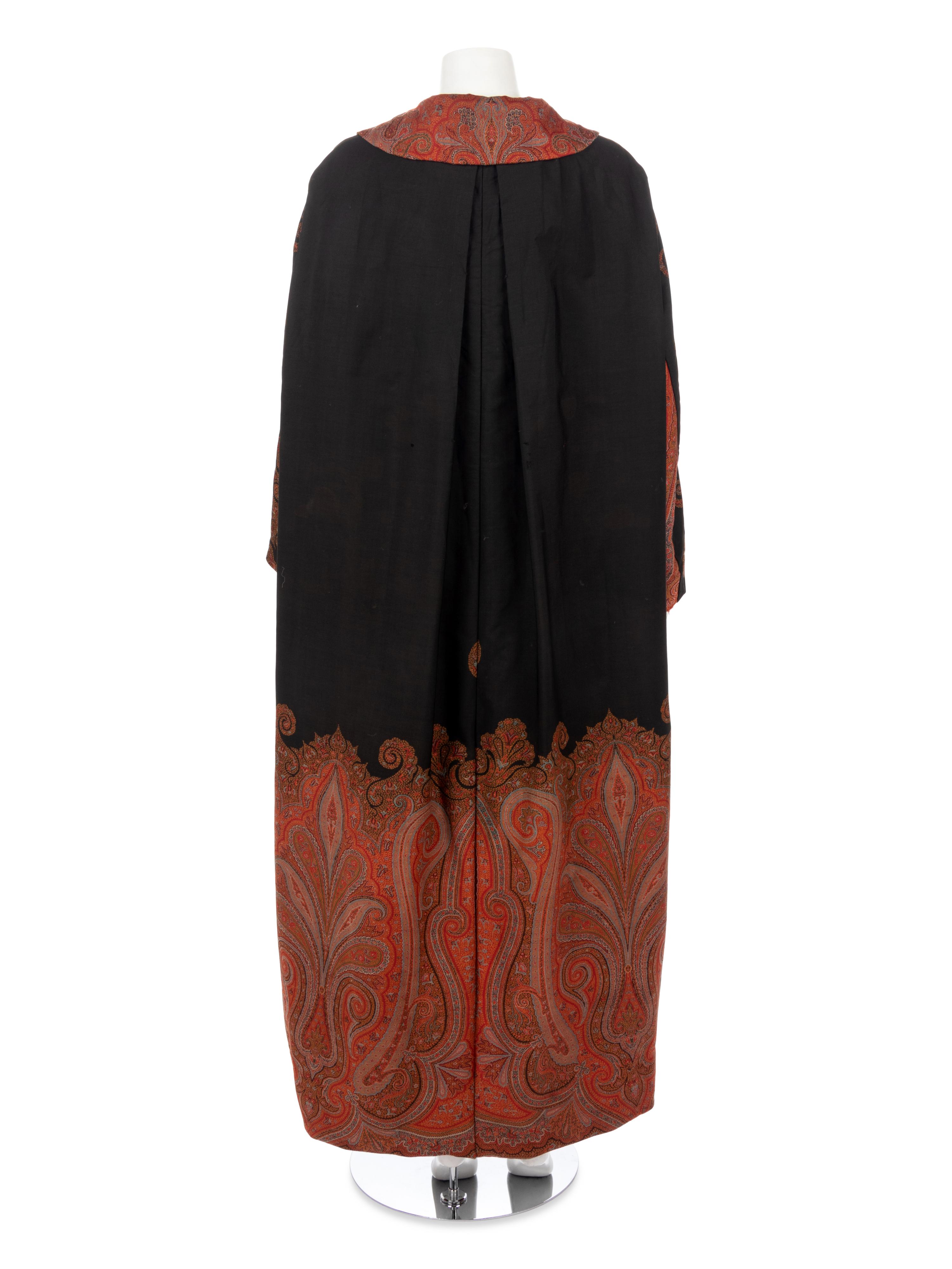 Collection of Three Vintage Pieces; Two Shawls and One Paisley Shawl Robe, 1870-1930