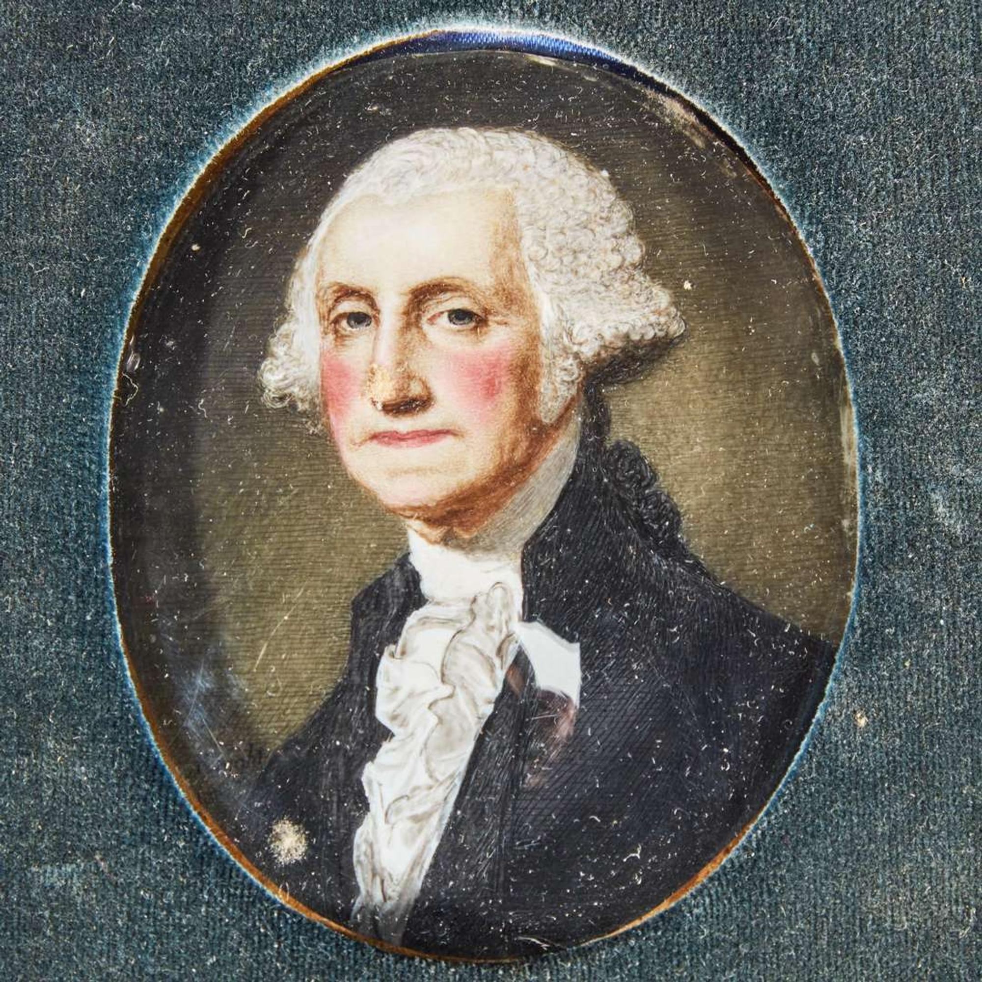 Charles Knight (English, 1743-c. 1826) Portrait miniature of George Washington (1732-1799)