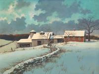 Eric Sloane (American, 1905-1985) - New Hampshire in January