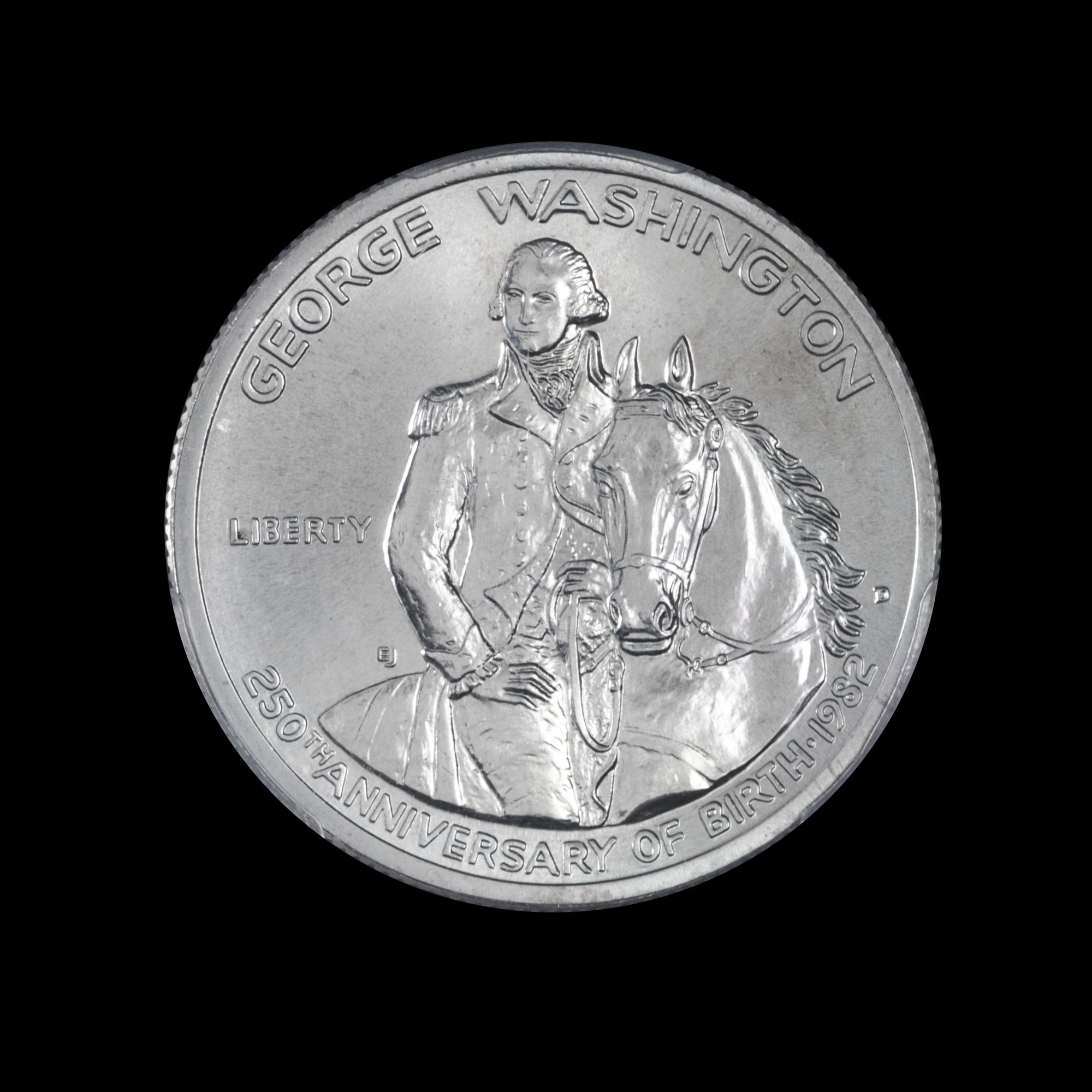 A United States 1982-D George Washington Commemorative 50c Coin — PCGS GRADED MS69