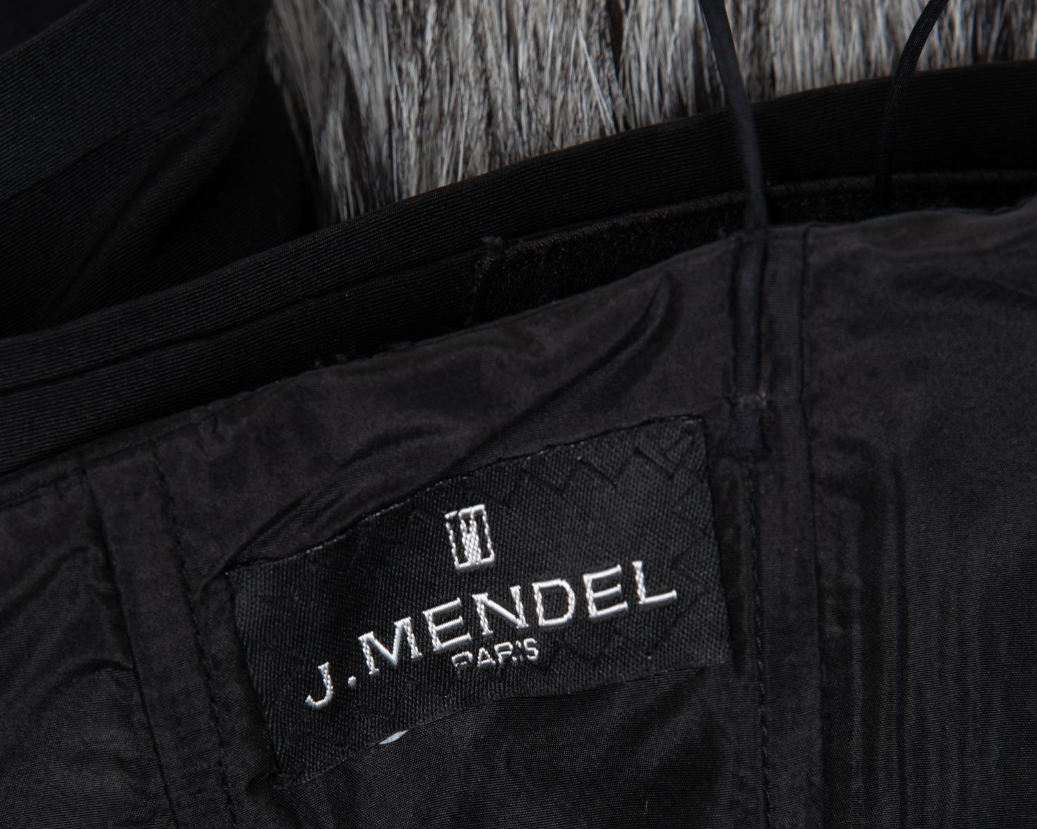 J. Mendel Cocktail Dress with Fox Fur Trim, 2000-10s