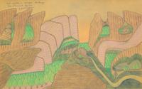 Joseph Yoakum, (American, 1886-1972), Mt Issoire in Avergne Mtn Range near Clermont France