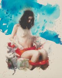 Martin Eder (German, b. 1968) — untitled (691MEgirl05/05) , 2005