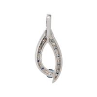 SAPPHIRE AND DIAMOND PENDANT