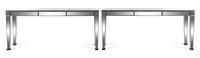 A Pair of Italian Mirrored Console Tables