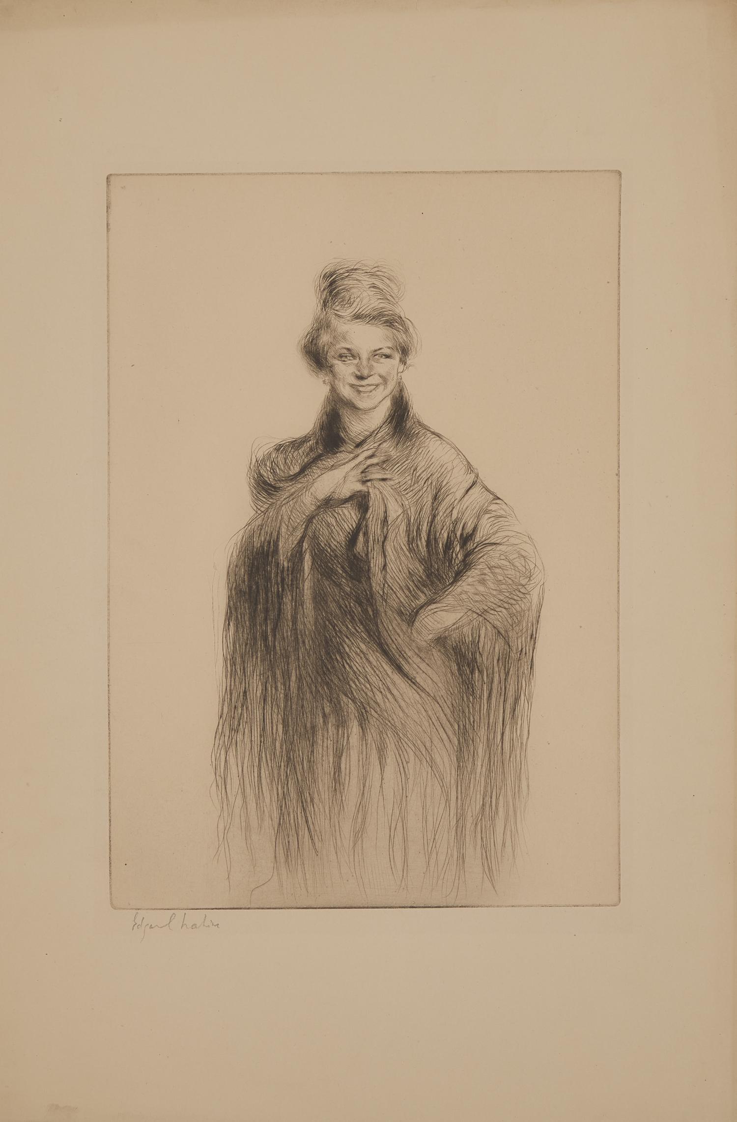 Edgar Chahine (French, 1874-1947) — Portrait of a Woman ; Together with Family Portrait (Two Works)