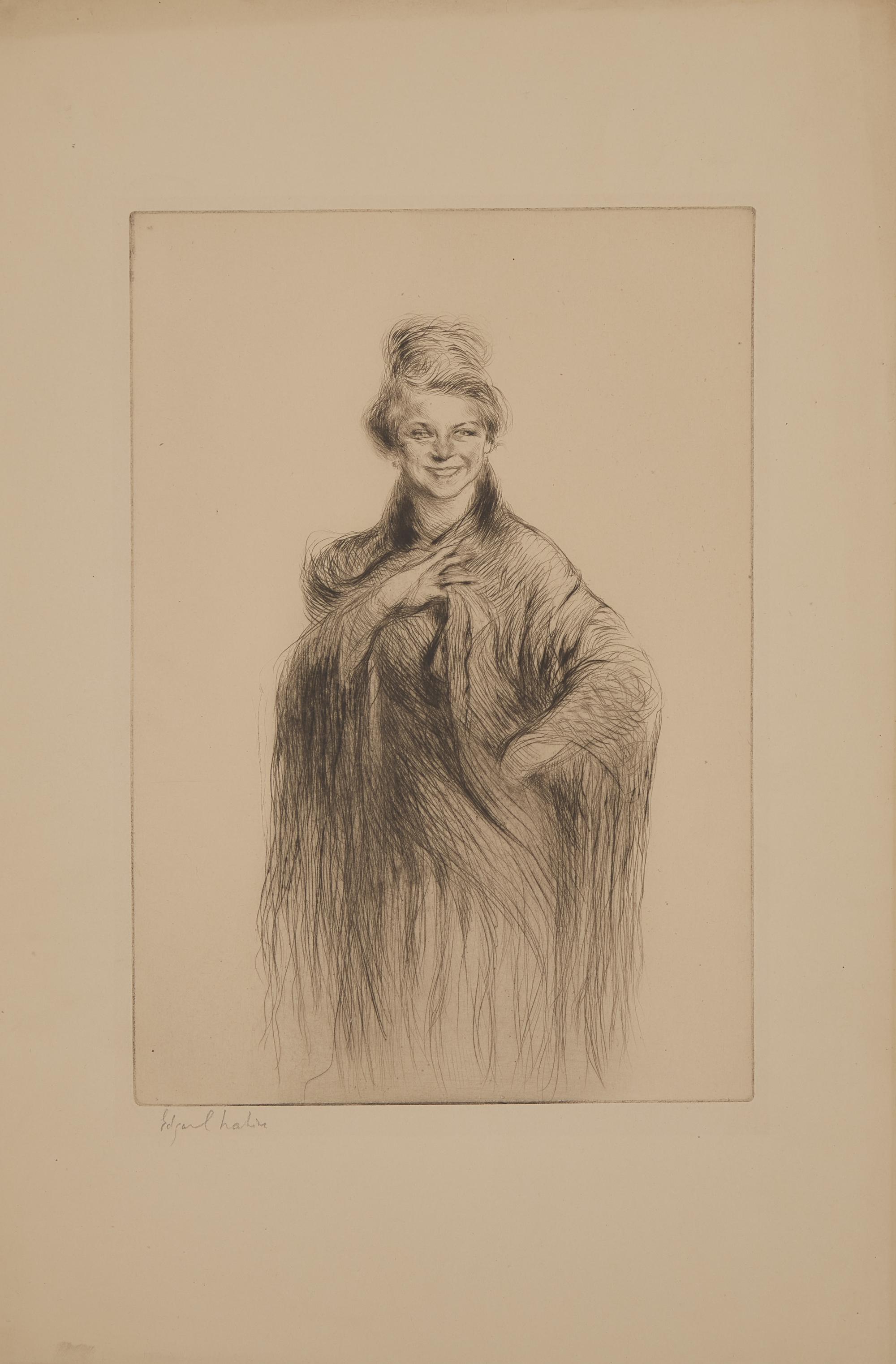 Edgar Chahine (French, 1874-1947) — Portrait of a Woman ; Together with Family Portrait (Two Works)