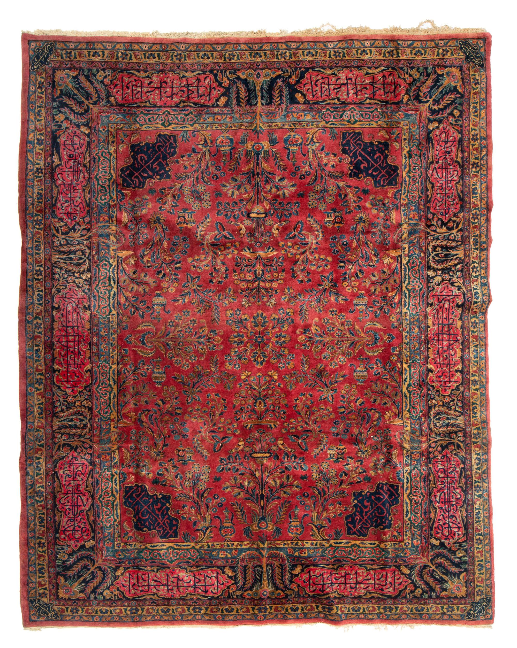 A Kashan Manchester Wool Rug