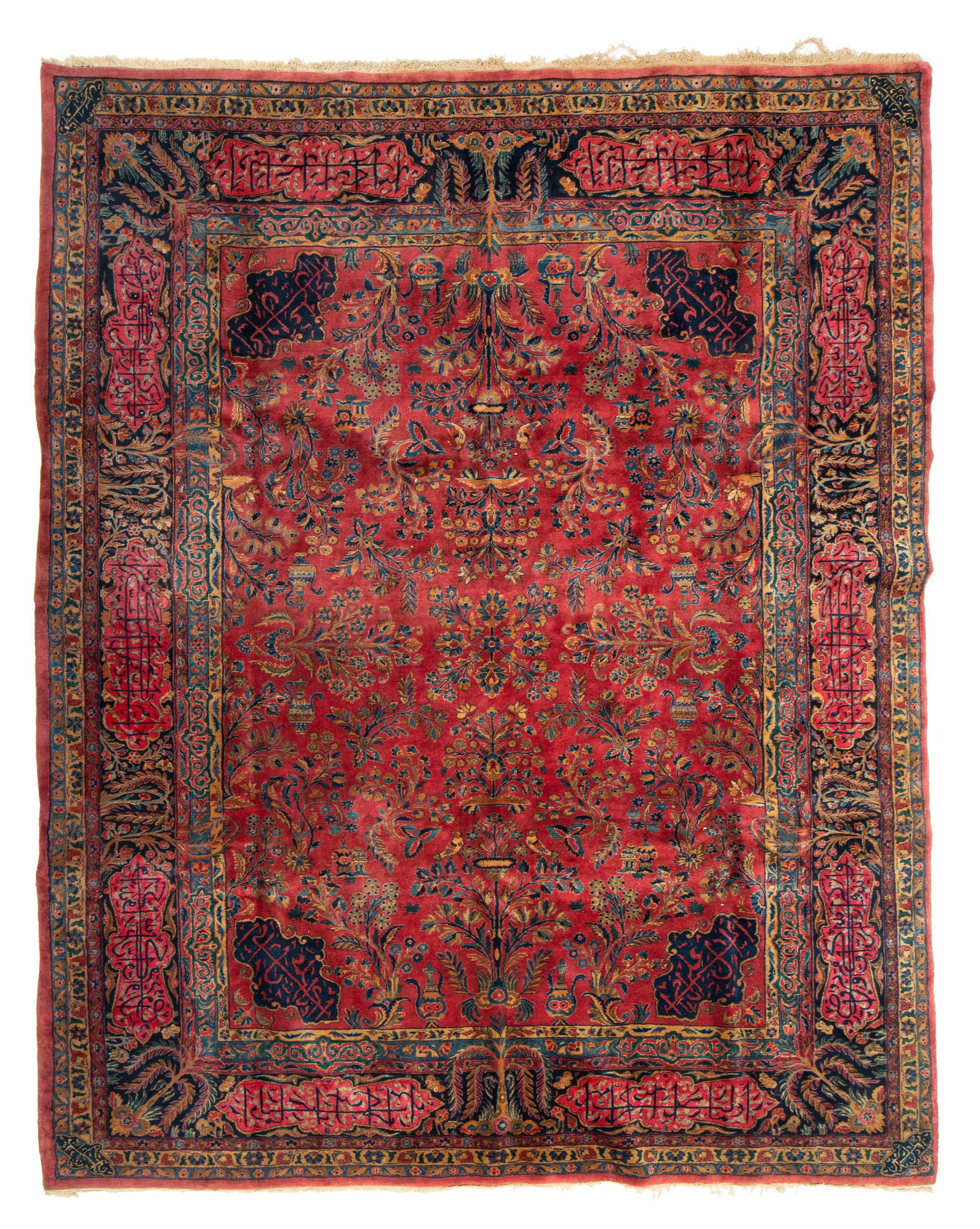 A Kashan Manchester Wool Rug