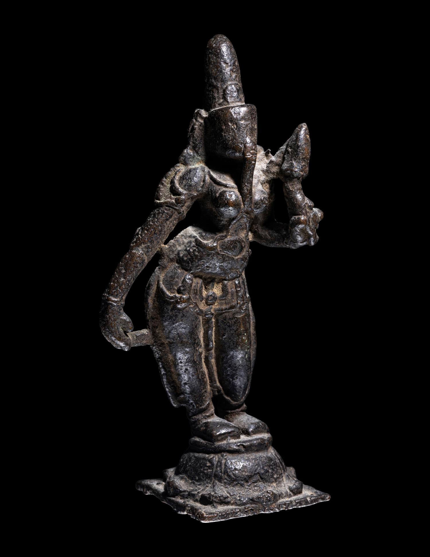 An Indian Bronze Figure of a Female Deity