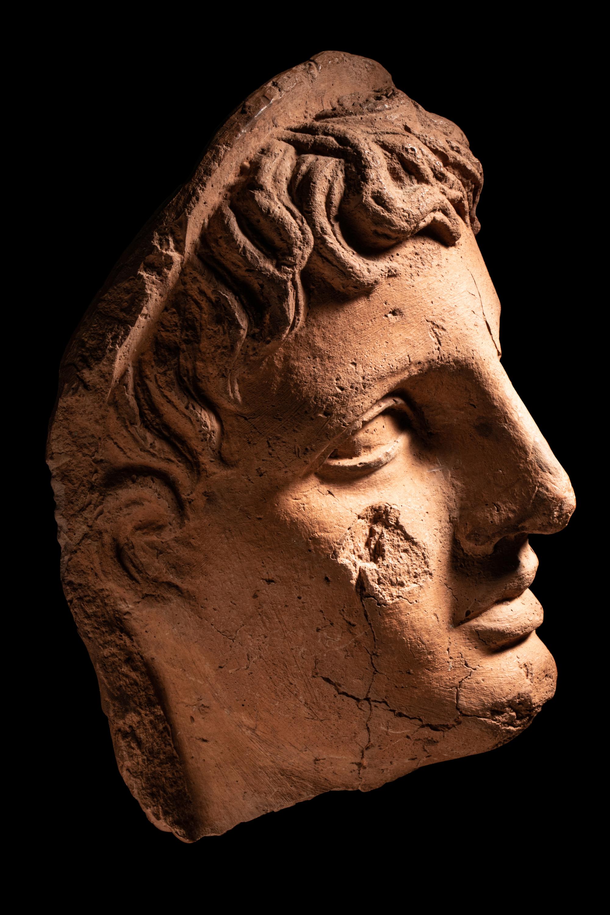 An Etruscan Terracotta Votive Head