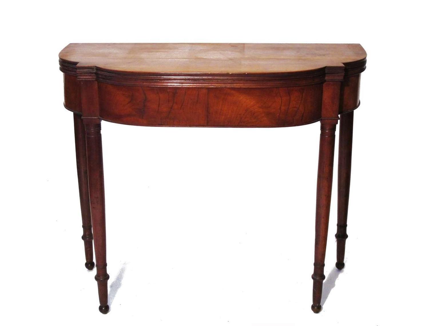 Federal cherrywood card table philadelphia, pa, early 19th century