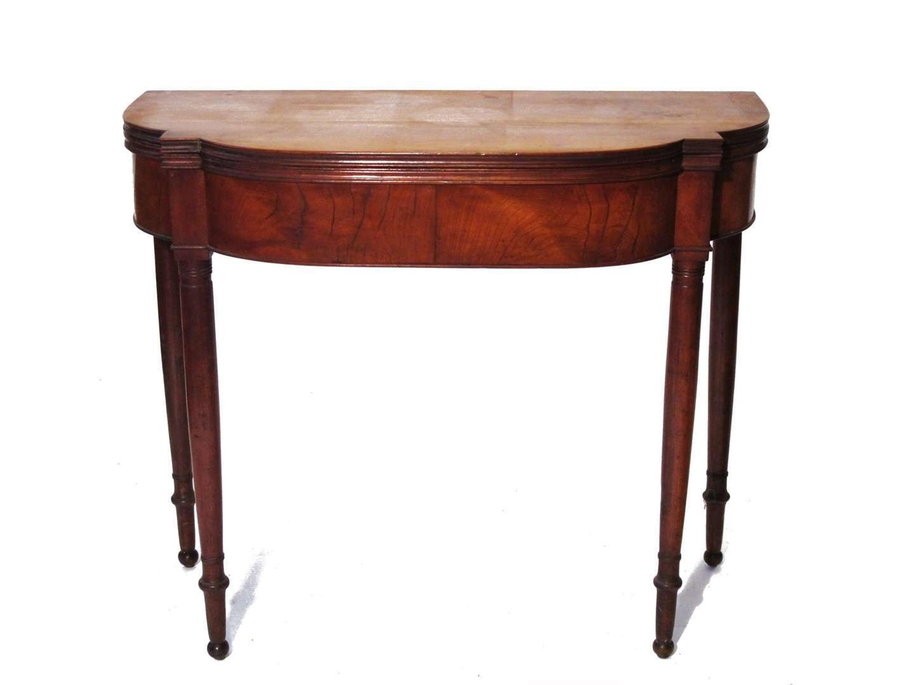 Federal cherrywood card table philadelphia, pa, early 19th century