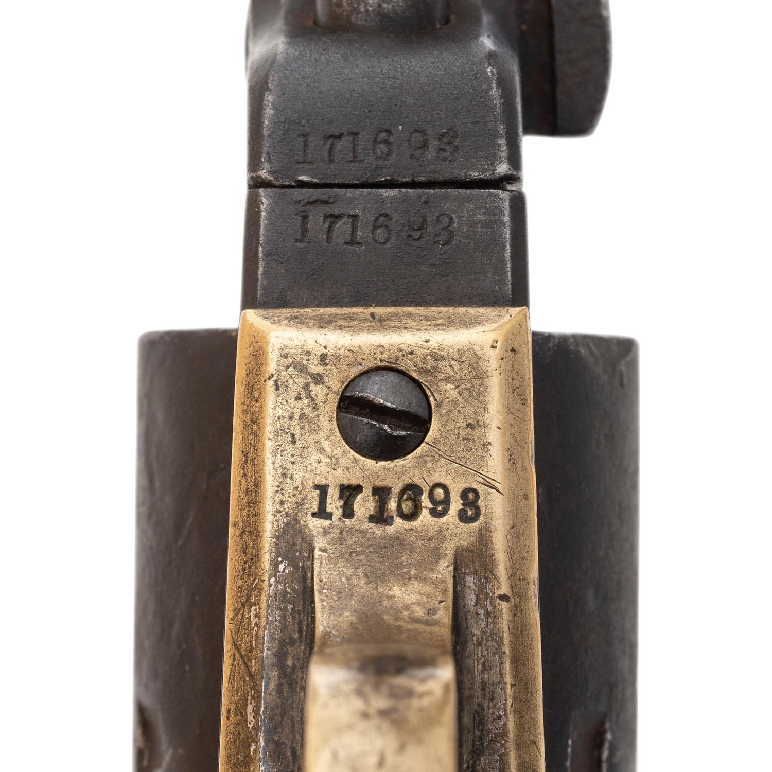 Colt Model 1849 Pocket Revolver Presented to Private John Peddie Wounded at Cold Harbor
