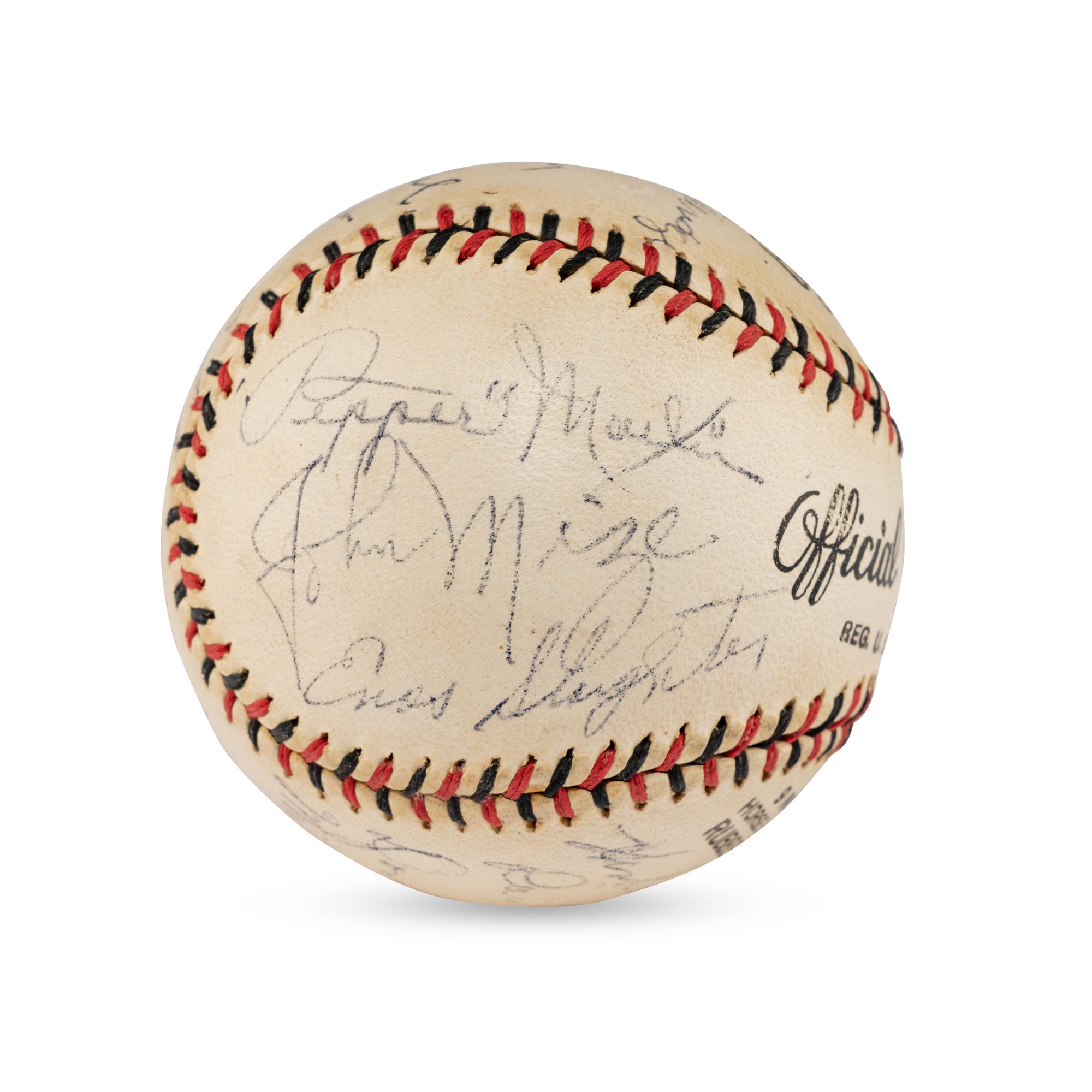 A 1939 St. Louis Cardinals Team Signed Autograph Baseball (JSA Letter of Authenticity),