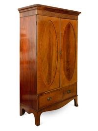 A George III Style Mahogany Linen Press