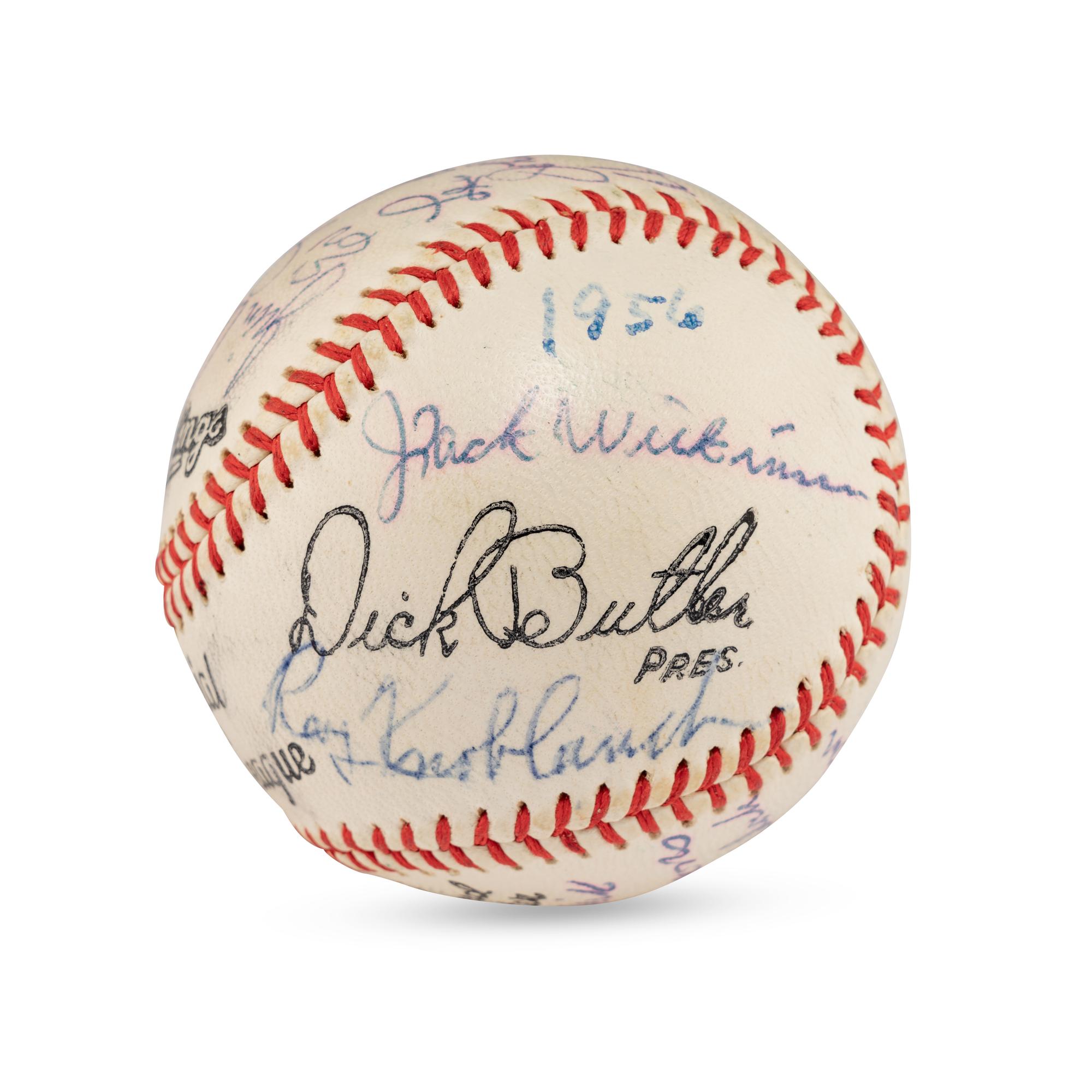 A 1956 Shreveport Sports Team Signed Autograph Baseball