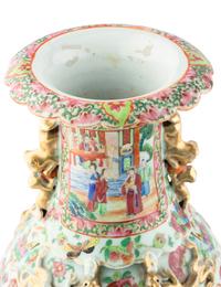 Five Rose Medallion Porcelain Articles