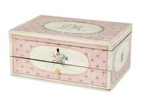 A Royal Painted Wood Work Box