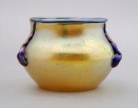 A Loetz Glass Vase, Height 2 3/4 inches.