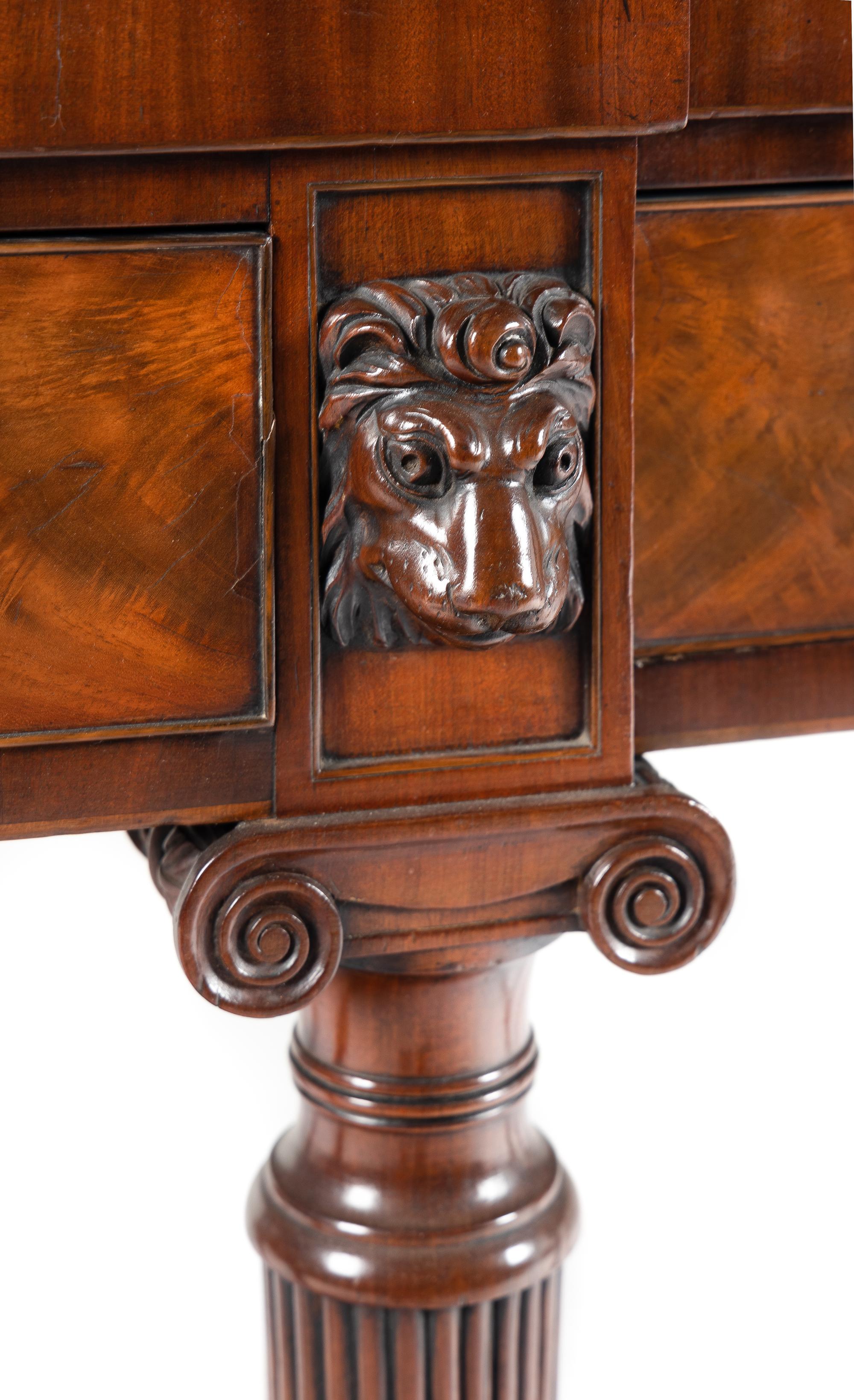 An Edwardian Carved Mahogany Serving Table