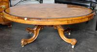 A Continental Parquetry Inlaid Low Table Height 16 1/2 x width 48 inches. — 19TH/20TH CENTURY